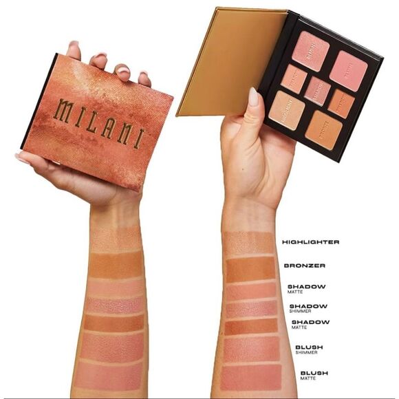 MILANI - NWT - All-Inclusive Eye, Cheek & Face Palette. 110 Light - Medium - Picture 11 of 16